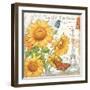 Carte Postale Sunflowers II-Julie Paton-Framed Art Print