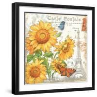 Carte Postale Sunflowers II-Julie Paton-Framed Art Print