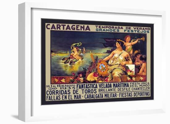 Cartegena Temporado de Verano-Frederick Burr Opper-Framed Art Print