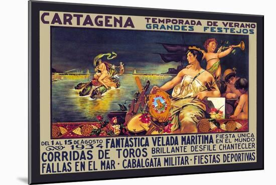 Cartegena Temporado de Verano-Frederick Burr Opper-Mounted Art Print