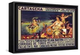 Cartegena Temporado de Verano-Frederick Burr Opper-Framed Stretched Canvas