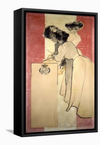 Cartel, 1902-Julio Romero de Torres-Framed Stretched Canvas