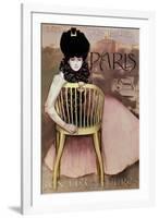 Cartel De Los Cigarrillos Paris Son Los Mejores, 1901-Ramon Casas-Framed Giclee Print