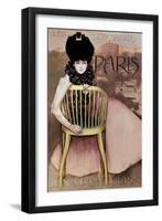 Cartel De Los Cigarrillos Paris Son Los Mejores, 1901-Ramon Casas-Framed Giclee Print