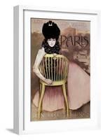 Cartel De Los Cigarrillos Paris Son Los Mejores, 1901-Ramon Casas-Framed Giclee Print