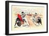 Cartel de Toros Sin Texto de Plaza Partida-Jerome Rogen-Framed Art Print