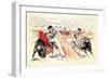 Cartel de Toros Sin Texto de Plaza Partida-Jerome Rogen-Framed Art Print