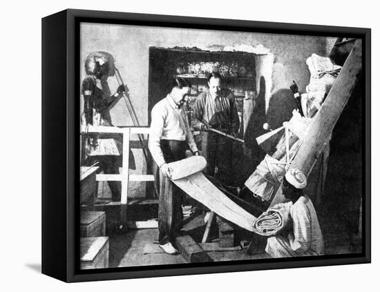 Carter Discoveres the Tomb of Tutankhamen-null-Framed Stretched Canvas