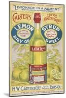 Carter's Lemon Syrup - Lemonade in a Moment-null-Mounted Art Print