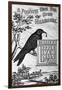 Carter's Little Liver Pills Advertisement Depicting a Crow-null-Framed Giclee Print