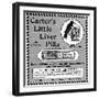 Carter's Little Liver Pills, 'to Cure All Liver Ills'-null-Framed Photographic Print