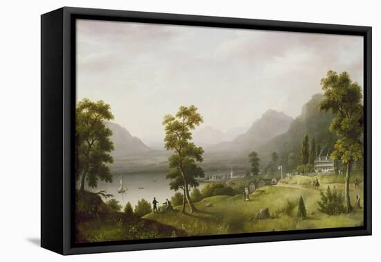 Carter's Tavern at the Head of Lake George, 1817-18-Francis Guy-Framed Stretched Canvas