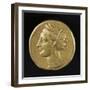 Carthage Gold Stater Depicting Head of Persephone, Recto, Carthaginian Coins BC-null-Framed Giclee Print