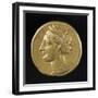 Carthage Gold Stater Depicting Head of Persephone, Recto, Carthaginian Coins BC-null-Framed Giclee Print