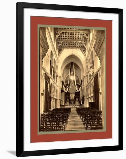 Carthage, the Interior of the Cathedral, Algiers-Etienne & Louis Antonin Neurdein-Framed Giclee Print