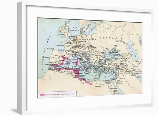 Carthagian Colonies and Area of Influence in the Mediterranean-null-Framed Giclee Print