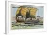 Carthaginian Trireme, 2nd Century BC-null-Framed Giclee Print