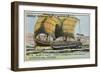 Carthaginian Trireme, 2nd Century BC-null-Framed Giclee Print