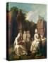 Carthusian Monks in Meditation-Etienne Jeaurat-Stretched Canvas