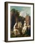 Carthusian Monks in Meditation-Etienne Jeaurat-Framed Giclee Print