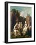 Carthusian Monks in Meditation-Etienne Jeaurat-Framed Giclee Print