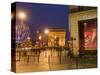 Cartier Store, Champs Elysees, and Arc De Triomphe, Paris, France, Europe-Marco Cristofori-Stretched Canvas