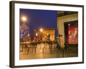 Cartier Store, Champs Elysees, and Arc De Triomphe, Paris, France, Europe-Marco Cristofori-Framed Photographic Print