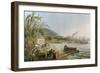 Carting and Putting Sugar Hogsheads on Board', Plate X from 'Ten Views in the Island of Antigua'-William Clark-Framed Giclee Print