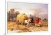 Carting Hay, 19th Century-Alexis De Leeuw-Framed Giclee Print