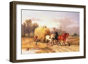 Carting Hay, 19th Century-Alexis De Leeuw-Framed Giclee Print