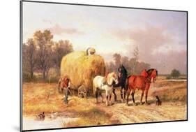 Carting Hay, 19th Century-Alexis De Leeuw-Mounted Giclee Print