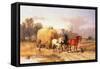 Carting Hay, 19th Century-Alexis De Leeuw-Framed Stretched Canvas