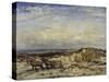 Carting Sand-Sir Walter Russell-Stretched Canvas
