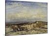 Carting Sand-Sir Walter Russell-Stretched Canvas
