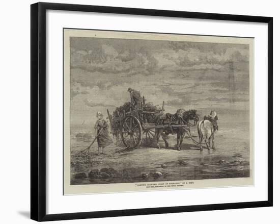 Carting Seaweed, Coast of Normandy, from the Exhibition of the Royal Academy-Samuel C. Bird-Framed Giclee Print