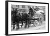 Carting Snow From New York Streets By Horse & Wagon-null-Framed Art Print