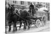 Carting Snow From New York Streets By Horse & Wagon-null-Stretched Canvas