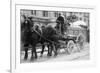 Carting Snow From New York Streets By Horse & Wagon-null-Framed Premium Giclee Print