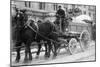 Carting Snow From New York Streets By Horse & Wagon-null-Mounted Premium Giclee Print