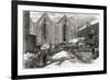 Carting the Ice at Mr Charles' Ice Stores-null-Framed Premium Giclee Print