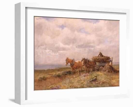 Carting Turf Drawing-John Atkinson-Framed Giclee Print