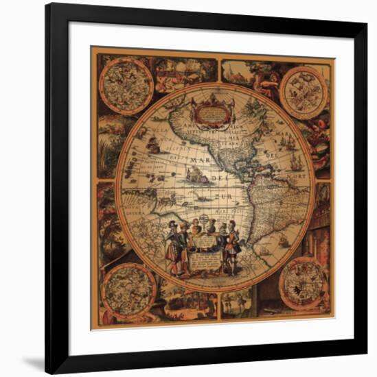 Cartographica II-null-Framed Art Print