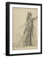 Carton 84-2. Etude pour "Salomé" (collection Hammer)-Gustave Moreau-Framed Giclee Print