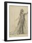 Carton 84-2. Etude pour "Salomé" (collection Hammer)-Gustave Moreau-Framed Giclee Print