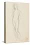Carton 84. Etude de nu féminin debout-Gustave Moreau-Stretched Canvas