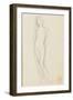Carton 84. Etude de nu féminin debout-Gustave Moreau-Framed Giclee Print