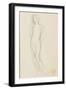 Carton 84. Etude de nu féminin debout-Gustave Moreau-Framed Giclee Print