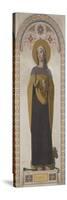 Carton pour les Vitraux de la chapelle Saint Louis à Dreux : Sainte Geneviève, patronne de Paris-Jean-Auguste-Dominique Ingres-Stretched Canvas