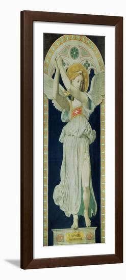 Carton: Saint Raphael, Archangel, 1842-Jean-Auguste-Dominique Ingres-Framed Giclee Print