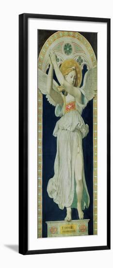 Carton: Saint Raphael, Archangel, 1842-Jean-Auguste-Dominique Ingres-Framed Giclee Print
